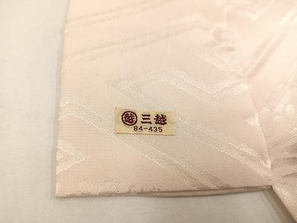 平和屋着物■長襦袢　無双仕立て　草花地紋　三越扱い　正絹　逸品　AAAY4547ph