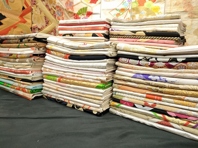 平和屋着物■袋帯 西陣 まとめて100点 鶴 人物 蝶 風景 花柄 佐賀錦 金銀糸 など 着用可能多数 未使用品あり 全て正絹 se3446