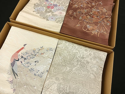 平和屋着物■名古屋帯 まとめて100点 孔雀 尾長鳥 鴛鴦 更紗 花柄 金銀糸 など 着用可能多数 未使用品あり 全て正絹 mmm913
