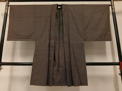 平和屋着物●男性　本場大島紬　アンサンブル　一元７マルキ　正絹　逸品　AAAY5633ph