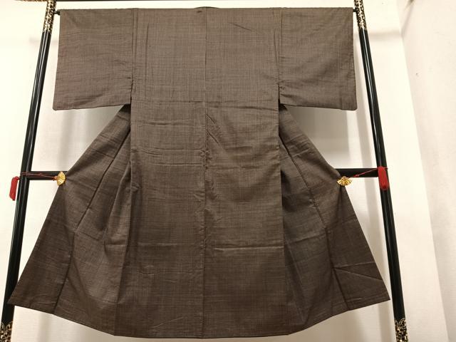 平和屋着物●男性　本場大島紬　アンサンブル　一元７マルキ　正絹　逸品　AAAY5633ph