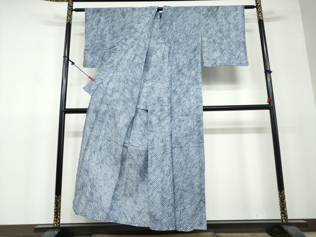 平和屋着物∴夏物 浴衣 有松鳴海絞り 三浦絞り 綿 逸品 DAAV4144ud