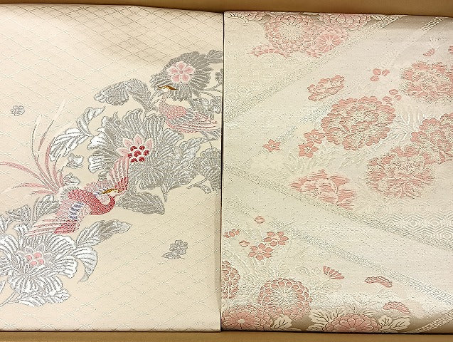平和屋着物■名古屋帯 まとめて100点 孔雀 尾長鳥 更紗 花柄 相良刺繍 金銀糸 など 着用可能多数 未使用品あり 全て正絹 mmm914