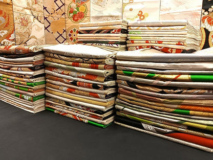 平和屋着物■袋帯 西陣 まとめて100点 鳳凰 鶴 尾長鳥 鴛鴦 蝶 風景 更紗 松竹梅 花柄 正倉院 金銀糸 など 未使用品あり 全て正絹 mmm920