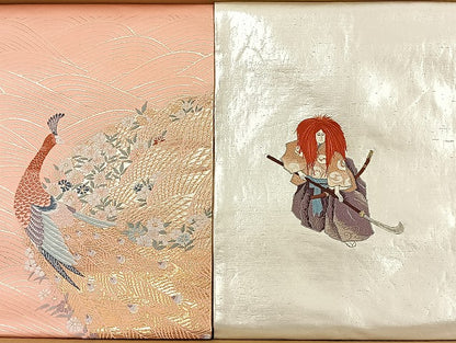 平和屋着物■名古屋帯 まとめて100点 孔雀 人物 能 菖蒲 更紗 花柄 刺繍 銀彩 金銀糸 など 着用可能多数 未使用品あり 全て正絹 mmm916