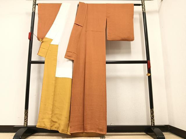 平和屋着物●染色作家 斉藤三才 江戸小紋 極小鮫小紋柄 正絹 逸品 AAAY5983ph