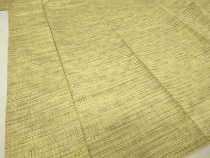 平和屋着物▽上質な紬 単衣 花織 霞文 正絹 逸品 DAAV5027az