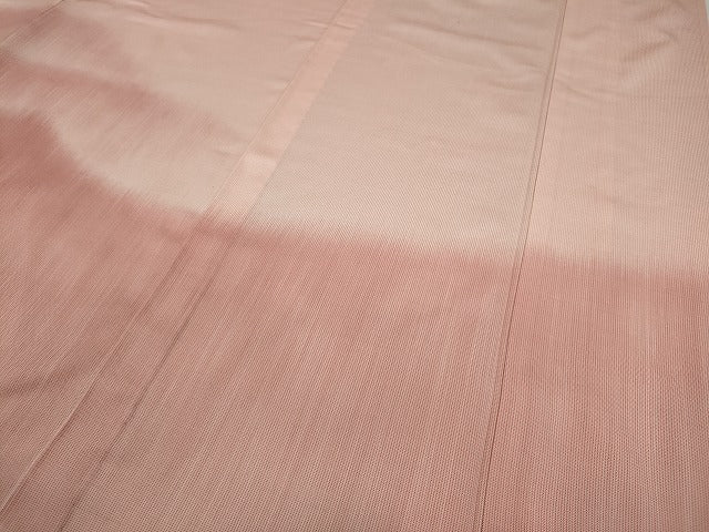 平和屋着物▽訪問着　単衣　紬地　霞文　正絹　逸品　CAAV3158ut