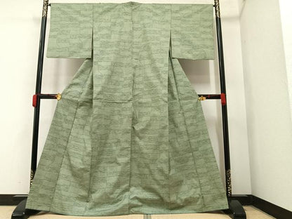 平和屋着物●本場大島紬 一元7マルキ 霞文 正絹 逸品 AAAY6281ph