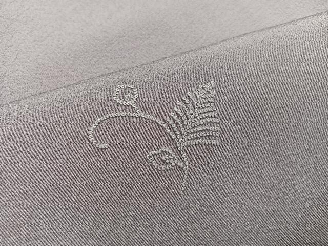 平和屋着物●無地絵羽訪問着 中国三大刺繍 相良刺繍 草花文 藤色 正絹 逸品 AAAY6300ph