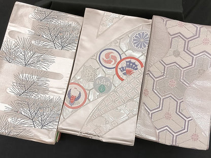 平和屋着物■袋帯 西陣 まとめて100点 向い鳳凰 向い鶴 蝶 花柄 楽器 七宝 正倉院 金銀糸 など 着用可能多数 未使用品あり 全て正絹 mmm932