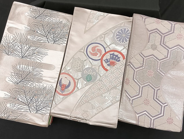 平和屋着物■袋帯 西陣 まとめて100点 向い鳳凰 向い鶴 蝶 花柄 楽器 七宝 正倉院 金銀糸 など 着用可能多数 未使用品あり 全て正絹 mmm932