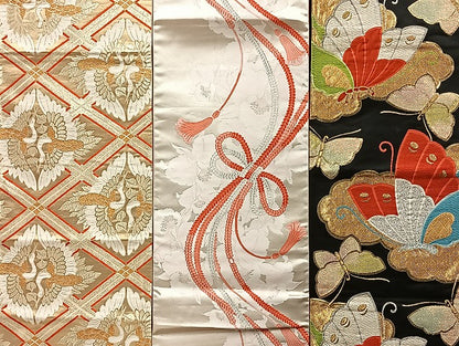 平和屋着物■袋帯 西陣 まとめて100点 向い鳳凰 向い鶴 蝶 花柄 楽器 七宝 正倉院 金銀糸 など 着用可能多数 未使用品あり 全て正絹 mmm932
