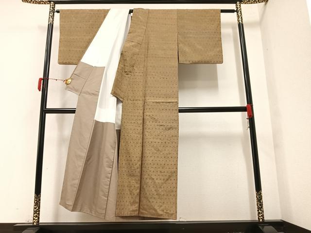 平和屋着物●上質な紬 花 正絹 逸品 AAAY7951ph