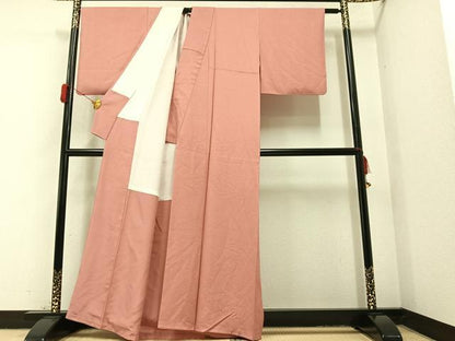 平和屋着物●上質な色無地 虹色 正絹 逸品 AAAY8603ph
