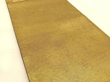 平和屋着物◎六通柄袋帯 霞文 金糸 引箔 正絹 逸品 BAAU2893yc