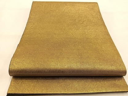平和屋着物◎六通柄袋帯 霞文 金糸 引箔 正絹 逸品 BAAU2893yc