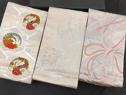 平和屋着物■袋帯 西陣 まとめて100点 鳳凰 向い鶴 尾長鳥 蝶 更紗 松竹梅 花柄 正倉院 金銀糸 着用可能多数 未使用品あり 全て正絹 mmm940