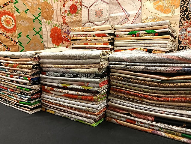 平和屋着物■袋帯 西陣 まとめて100点 鳳凰 向い鶴 尾長鳥 蝶 更紗 松竹梅 花柄 正倉院 金銀糸 着用可能多数 未使用品あり 全て正絹 mmm940