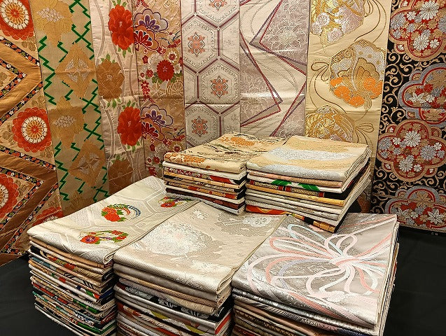 平和屋着物■袋帯 西陣 まとめて100点 鳳凰 向い鶴 尾長鳥 蝶 更紗 松竹梅 花柄 正倉院 金銀糸 着用可能多数 未使用品あり 全て正絹 mmm940