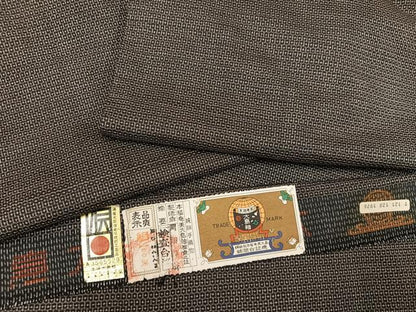 平和屋着物●男性 本場大島紬 アンサンブル 100亀甲 総詰め 証紙付き 正絹 逸品 AAAY8644ph