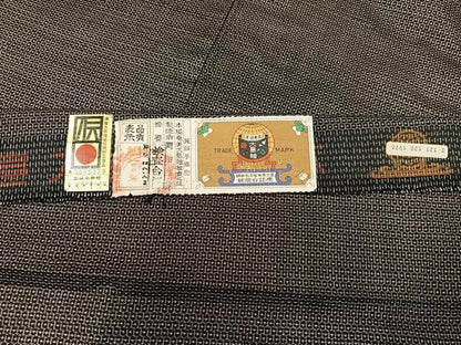 平和屋着物●男性 本場大島紬 アンサンブル 100亀甲 総詰め 証紙付き 正絹 逸品 AAAY8644ph