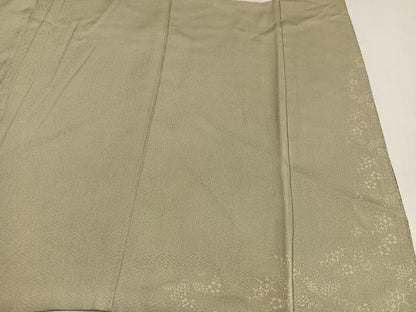 平和屋着物●訪問着 型染め 花唐草文 暈し染め 正絹 逸品 AAAY8924ph