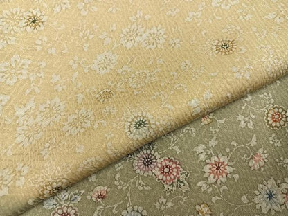 平和屋着物●訪問着 型染め 花唐草文 暈し染め 正絹 逸品 AAAY8924ph