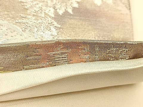 平和屋着物◎六通柄袋帯　古京錦　二重引箔　京名所　正絹　逸品　BAAU2825yc