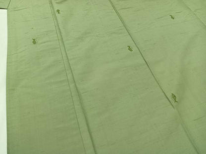 平和屋着物▽上質な紬 単衣 陶器文 正絹 逸品 AAAY9436jh