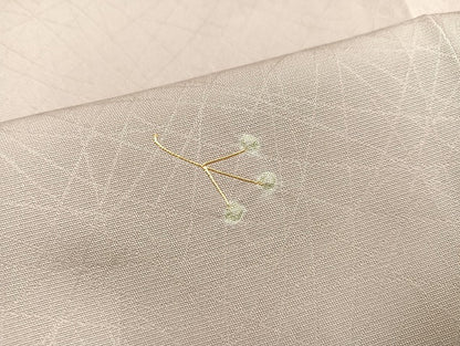 平和屋着物●上質な小紋　絞り　草木文　金彩　正絹　逸品　AAAZ0521ph