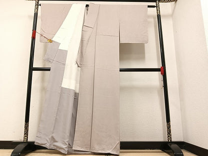 平和屋着物●上質な小紋　絞り　草木文　金彩　正絹　逸品　AAAZ0521ph