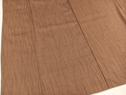 平和屋着物●上質な紬 よろけ縞 正絹 逸品 AAAZ0522ph