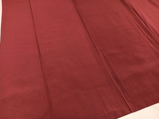 平和屋着物●銀座きしや　色無地　葡萄茶色　正絹　逸品　AAAZ0573ph