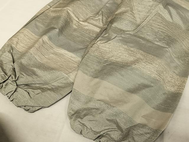 平和屋着物▽男性 作務衣 本場大島紬 単衣 正絹 逸品 AAAY1771np