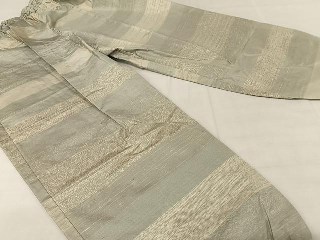 平和屋着物▽男性 作務衣 本場大島紬 単衣 正絹 逸品 AAAY1771np