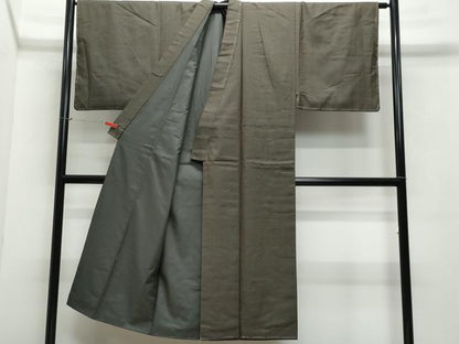 平和屋着物●男性　紬　アンサンブル　100亀甲　正絹　逸品　未使用　CAAW3607vf