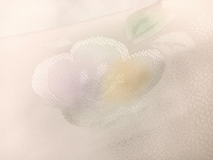 平和屋着物●長襦袢 袷 花地紋 暈し染め 正絹 逸品 BAAU4774gt
