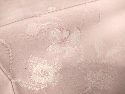 平和屋着物▽上質な小紋　単衣　絞り　枝花文　ラメ　正絹　逸品　DAAV5186az