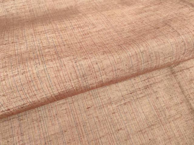 平和屋着物▽上質な紬 単衣 霞文 正絹 逸品 DAAV5178az