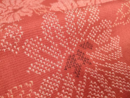 平和屋着物▽上質な紬 単衣 花尽くし 正絹 逸品 未使用 DAAV5190az