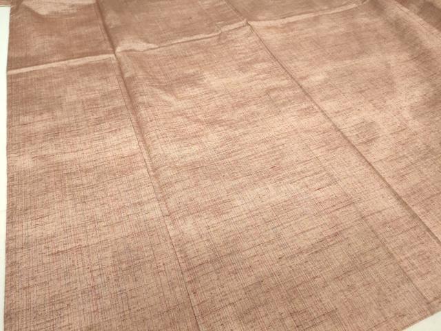平和屋着物▽上質な紬 単衣 霞文 正絹 逸品 DAAV5178az