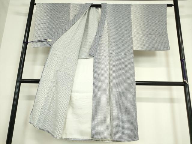 平和屋着物▽男性　江戸小紋　単衣　丸文　正絹　逸品　DAAV5196az