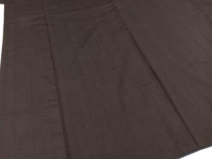 平和屋着物●男性 紬 格子 正絹 逸品 AAAZ1835ph