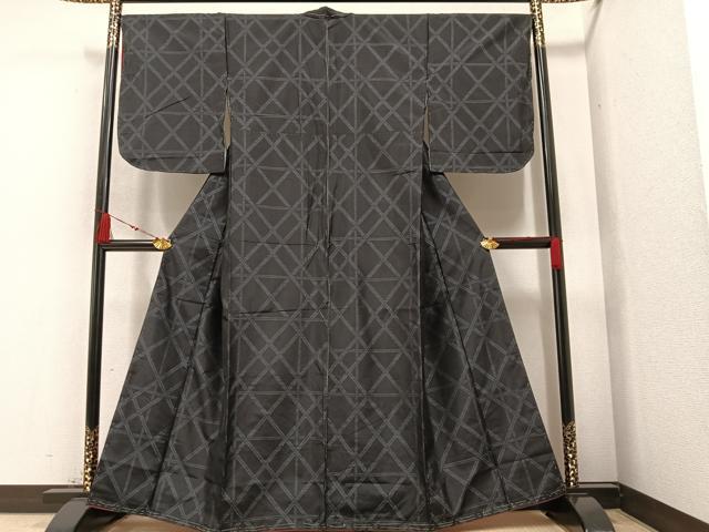 平和屋着物●本場大島紬 籠目文 正絹 逸品 未使用 AAAZ1837ph