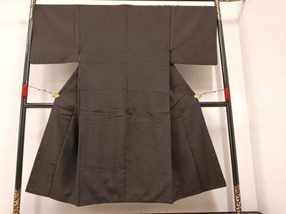 平和屋着物●男性 紬 格子 正絹 逸品 AAAZ1835ph
