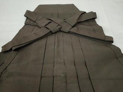 平和屋着物●男性 馬乗り袴 縞 正絹 逸品 CAAU3091yc