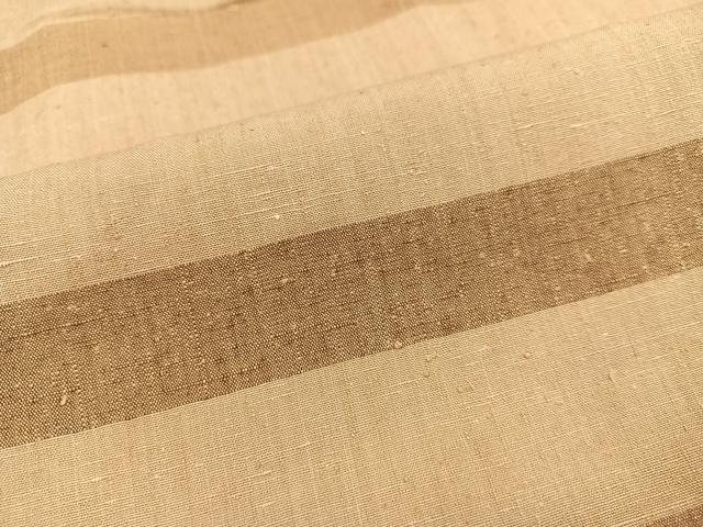 平和屋着物●上質な紬 横段文 正絹 逸品 AAAZ1957ph