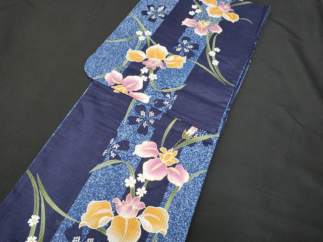 平和屋本店■浴衣 まとめて 3点 花柄 ラメ など 着用可能多数 ppp2417 km