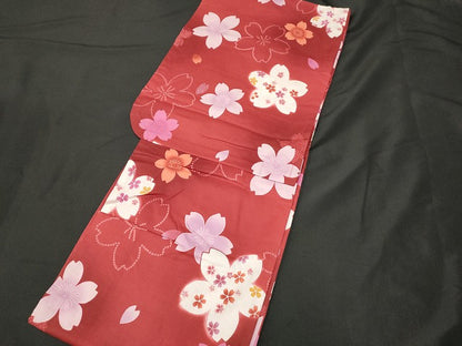 平和屋本店■浴衣 まとめて 3点 花柄 百合 綿紅梅 など 着用可能多数 ppp2414 km